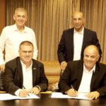 מעמד החתימה בין התעשייה האווירית ומספנות ישראל