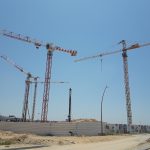 מדד המחירים לצרכן ירד - מנופים באתר בנייה, צילום: אודי דוד בן דוד