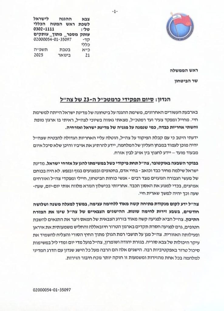 צילום מכתב ההתפטרות של הרצי הלוי -1-