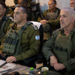 ציר מורג של ישראל - הרמטכ"ל רא"ל אייל זמיר, ראש השב"כ רונן בר ואלוף פיקוד דרום יניב עשור בתדריך ברצועת עזה, צילום: דובר צה"ל