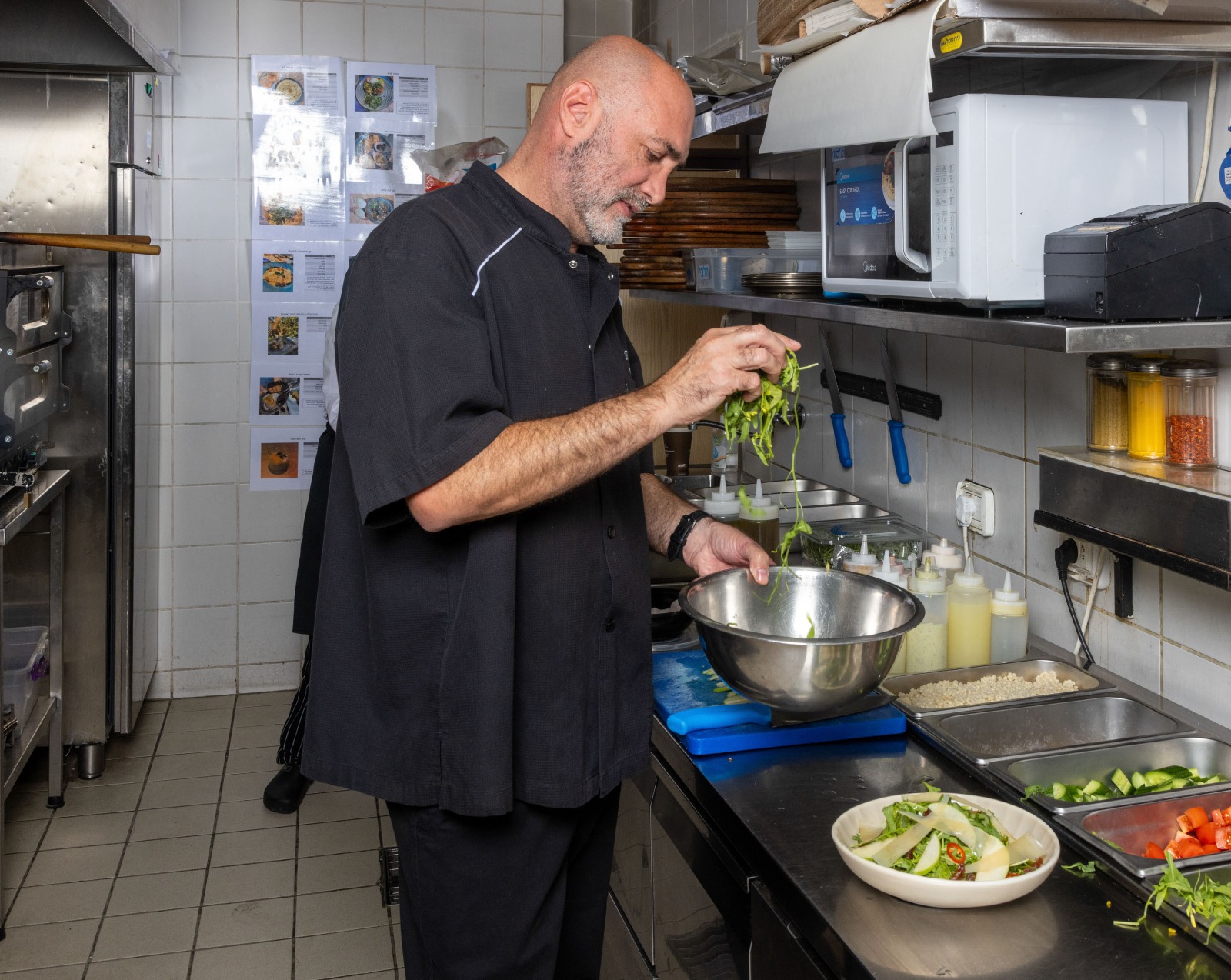 מתכון מסבחה גבינות עיזים וכבשים לחג השבועות צילום: דודי מוסקוביץ