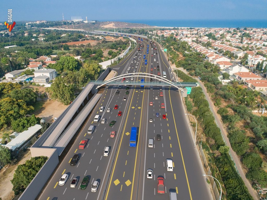 מצורפת הדמיה של הגשר החדש. קרדיט: שרון דגן