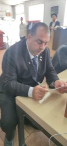 ח"כ עבד עפיף מהליכוד בביקור בציון של הרבי מלובביץ