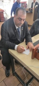 ח"כ עבד עפיף מהליכוד בביקור בציון של הרבי מלובביץ