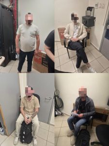 מסתננים שנתפסו. צילום: רשות האוכלוסין וההגירה